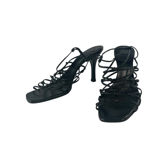 Gucci Braided Leather Heels - Picture 1 of 7